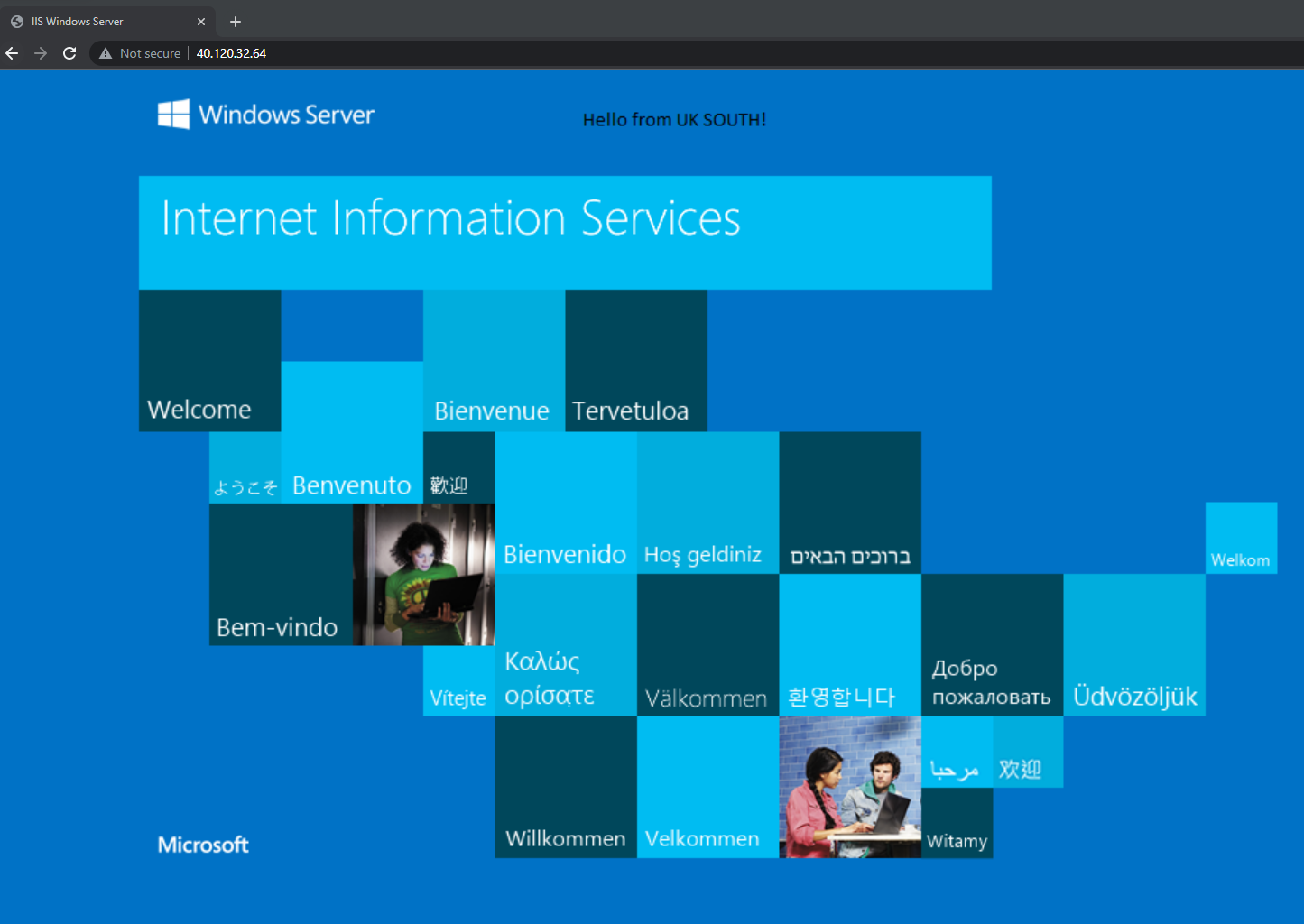 Testing out Cross-Region Azure Load Balancer