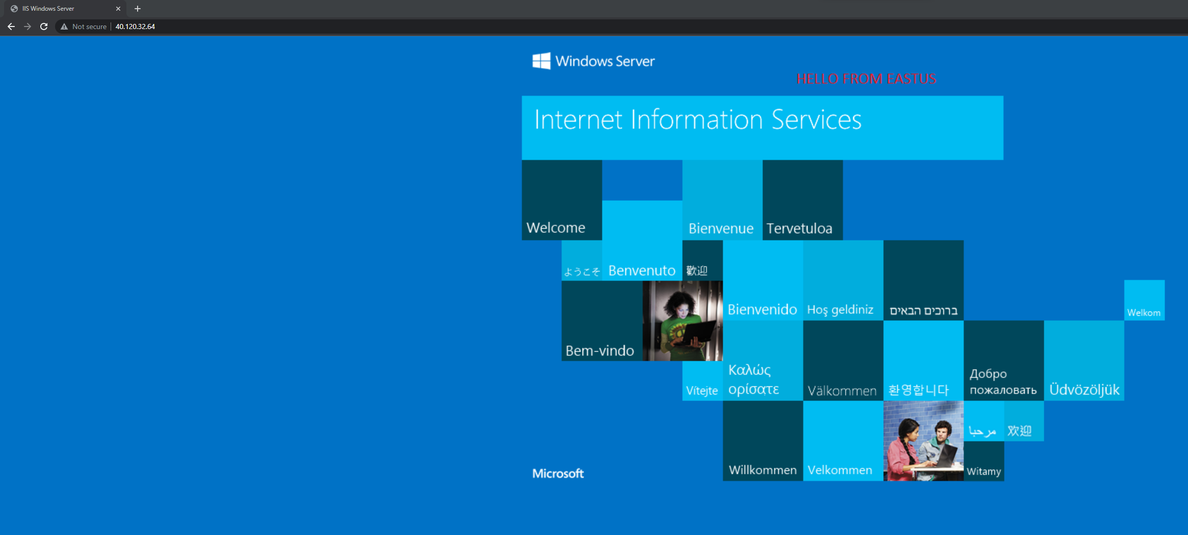 Testing out Cross-Region Azure Load Balancer