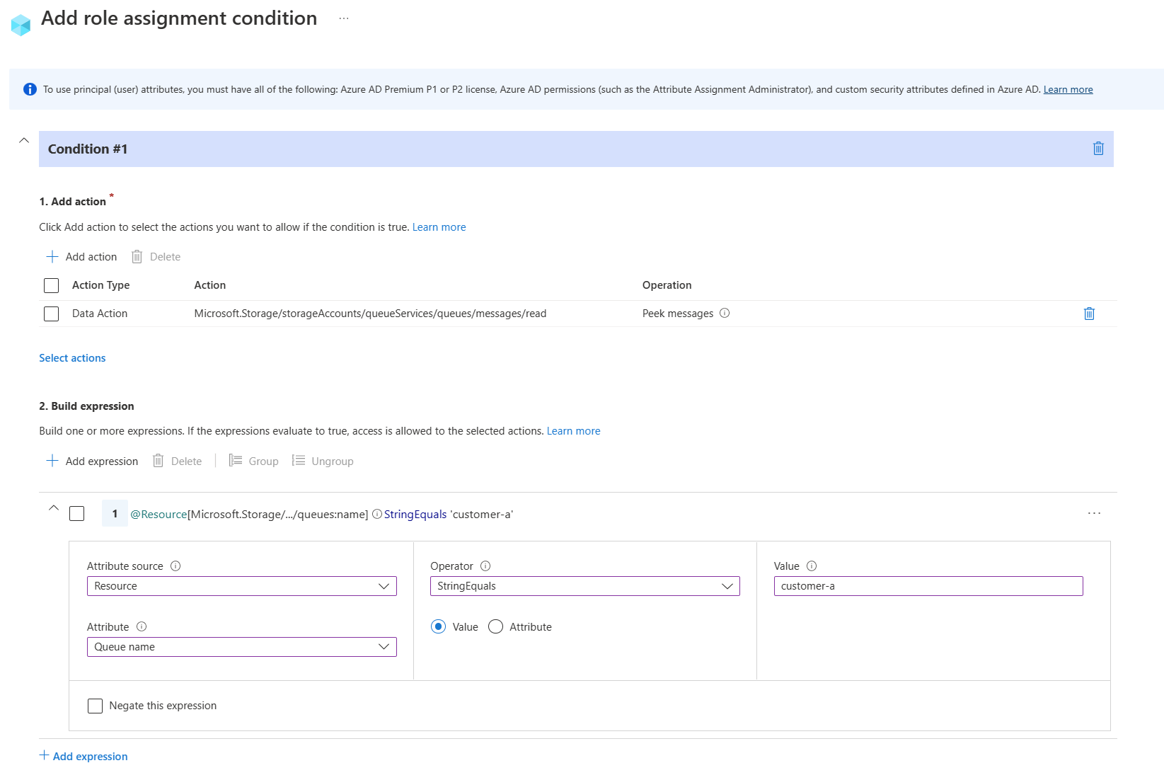 What is Azure attribute-based access control?