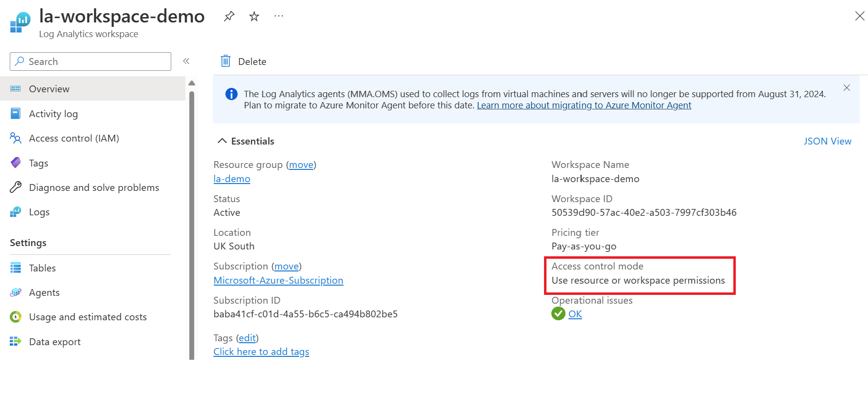 Understanding access in Log Analytics Workspaces