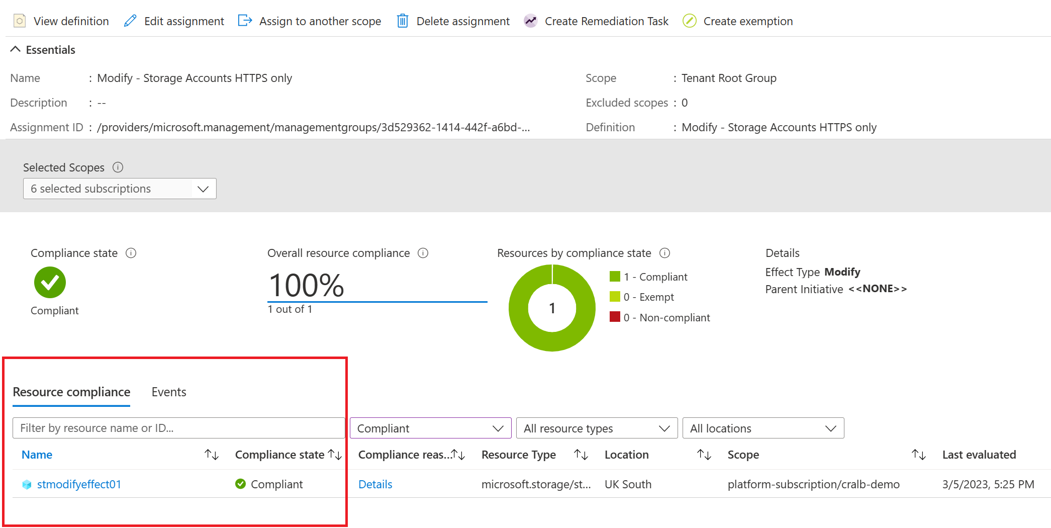 Testing out Azure Policies Modify Effect