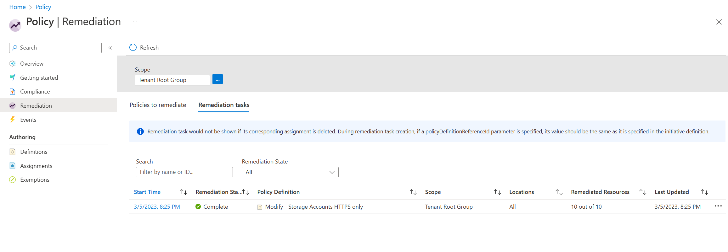 Testing out Azure Policies Modify Effect