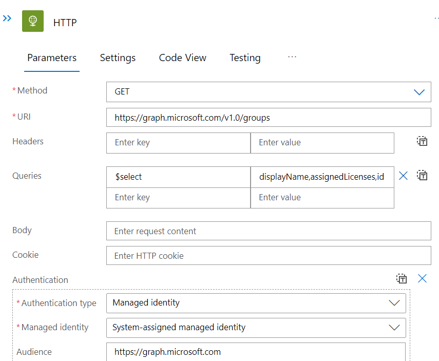 Creating a user licensing Azure Workbook using Azure Logic Apps and Log Analytics.