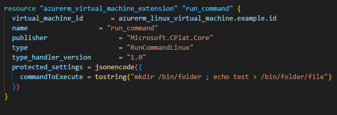 Running commands on your virtual machines using VM extensions in Terraform