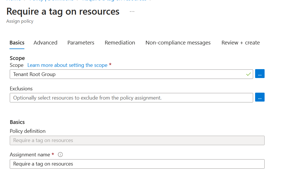 Looking at Azure Policy resource selectors