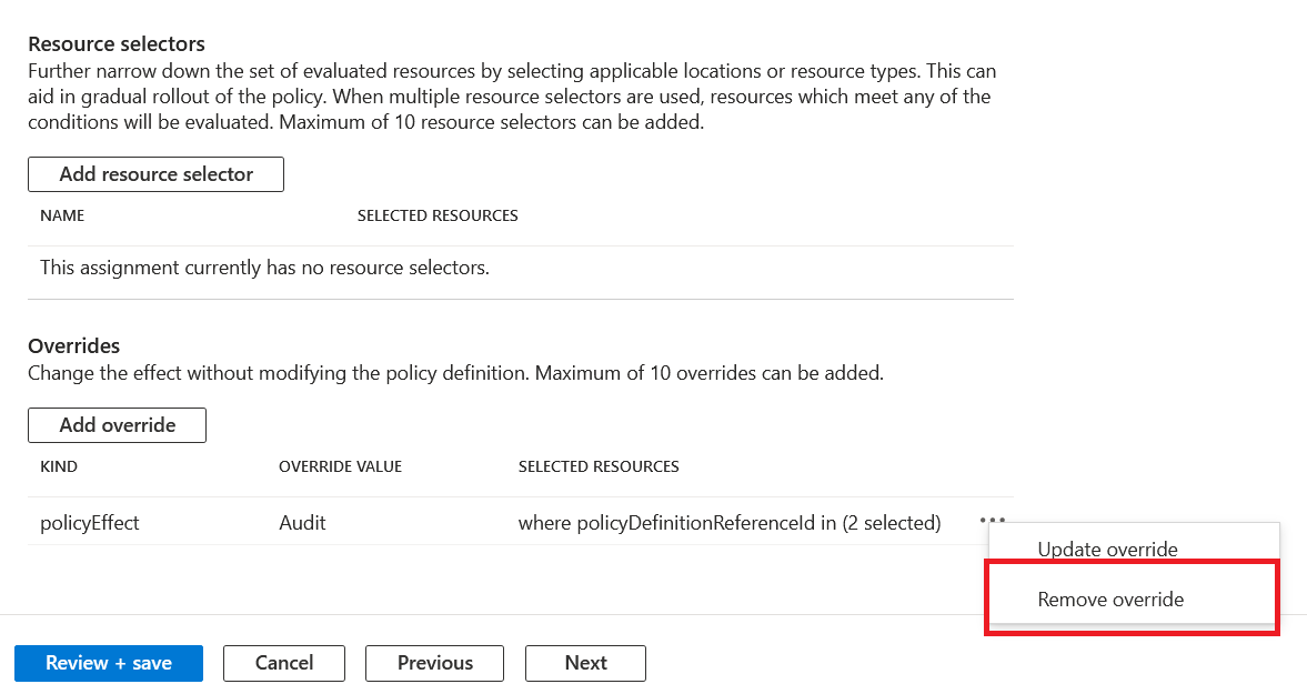 What are Azure Policy Overrides?