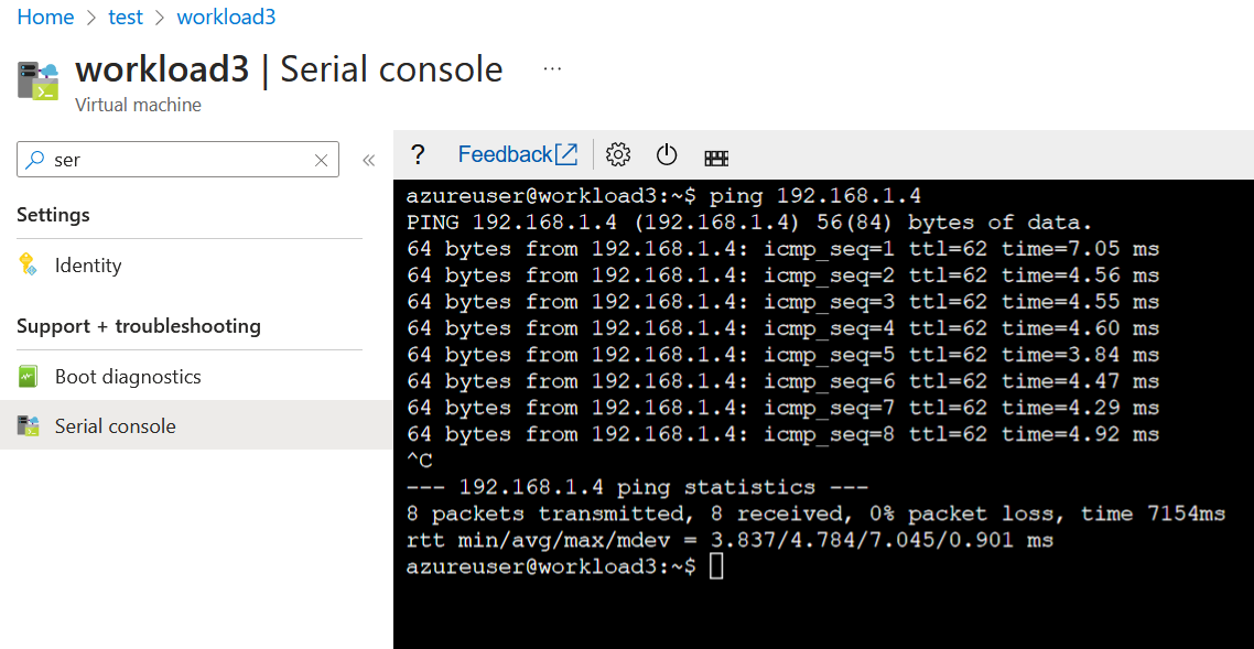 Routing traffic via an NVA in Azure Virtual WAN.