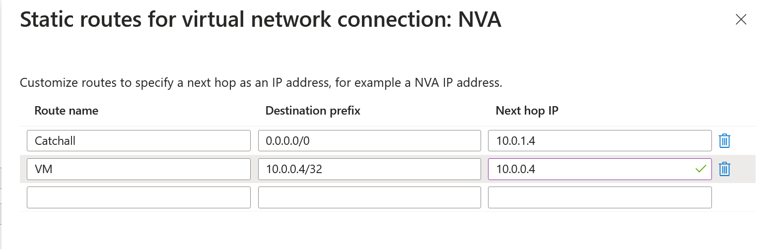 Azure Virtual WAN - Understanding Bypass Next Hop IP for workloads within this VNet