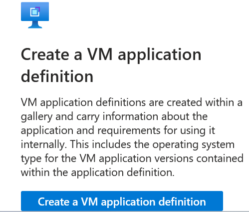 Using VM applications and Azure Policy to deploy applications.