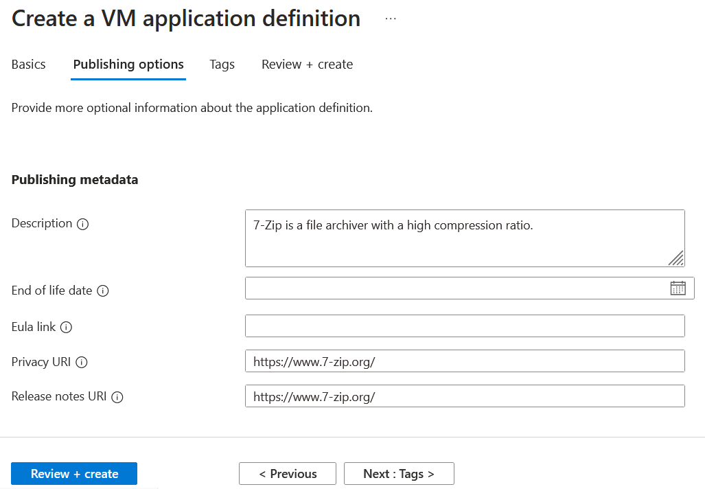 Using VM applications and Azure Policy to deploy applications.