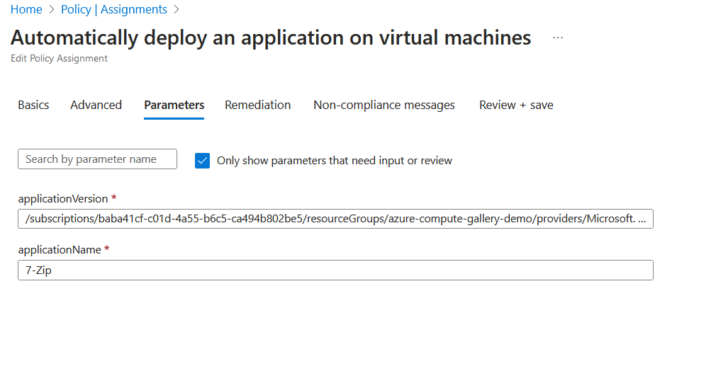 Using VM applications and Azure Policy to deploy applications.