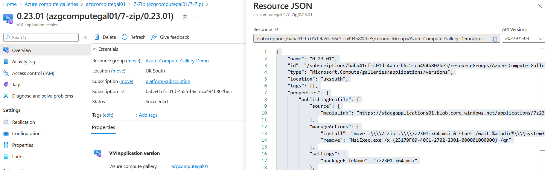 Using VM applications and Azure Policy to deploy applications.