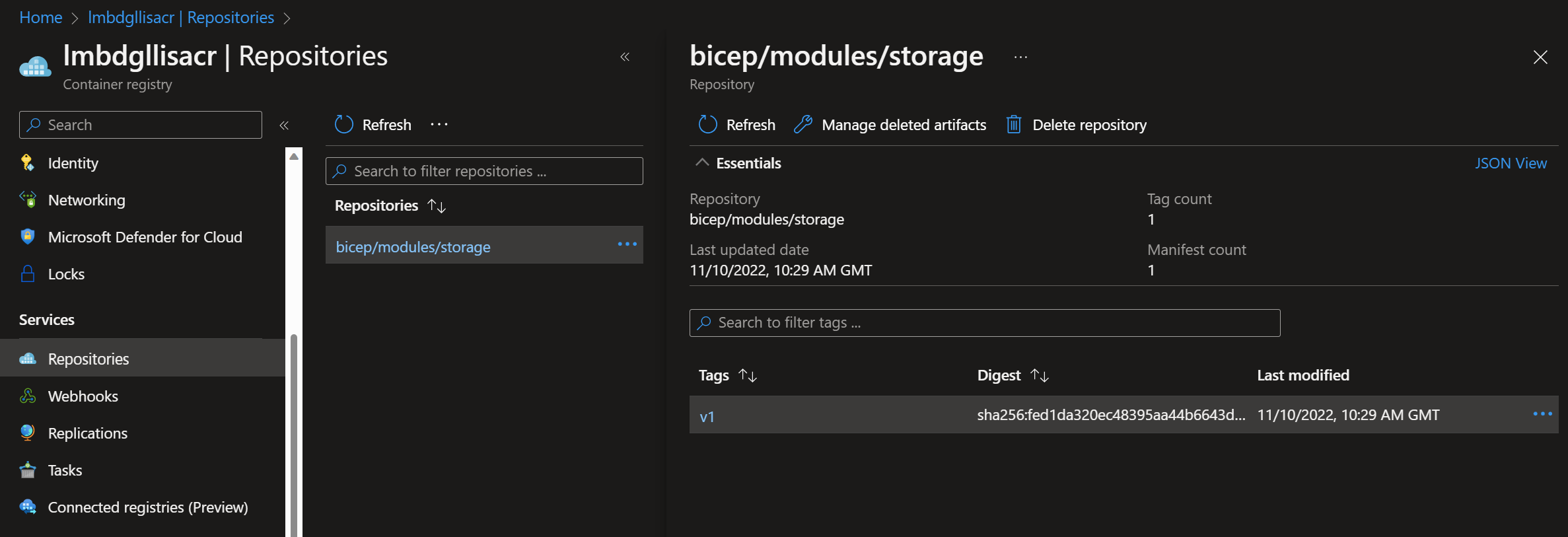 Storing Bicep Modules in Azure Container Registry