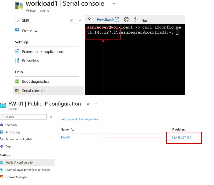 Routing traffic via an NVA in Azure Virtual WAN.