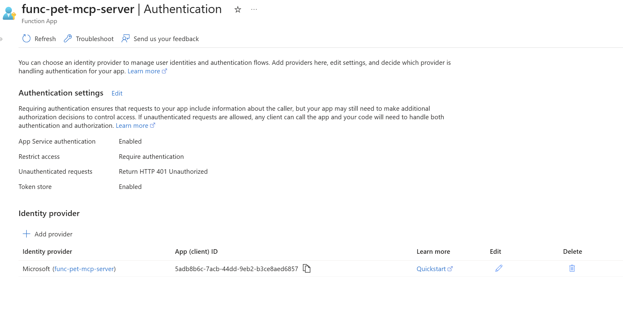 Using the MCP extension in Azure Functions