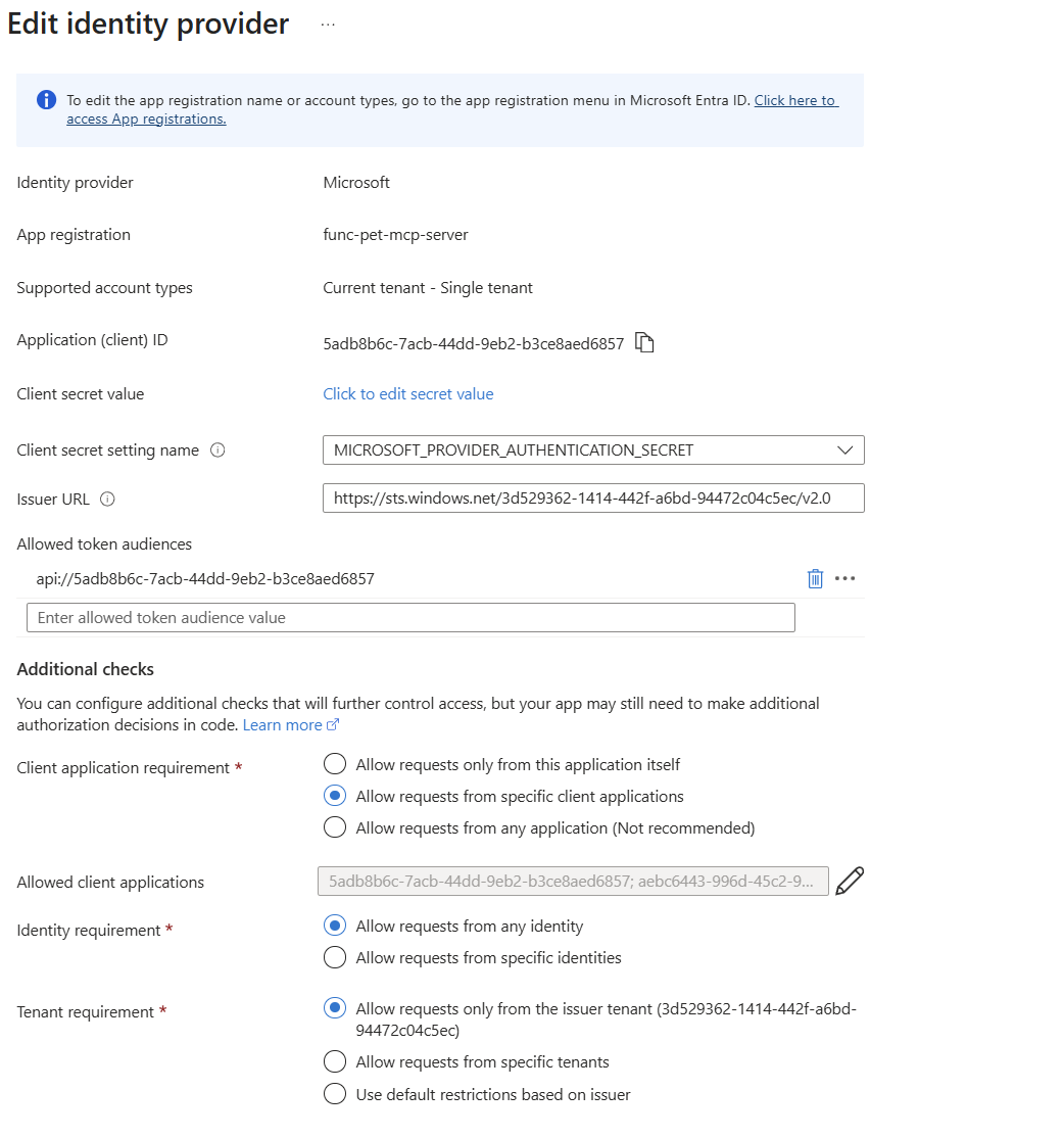 Using the MCP extension in Azure Functions